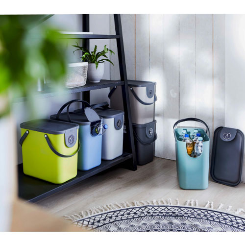 Cos colectare selectiva deseuri Albula 25L, Rothopro, albastru