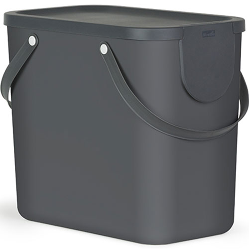 Cos colectare selectiva deseuri Albula 25L, Rothopro, albastru antracit 