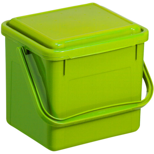 Cos gunoi menajer/organic Bio 5L, verde, Rothopro