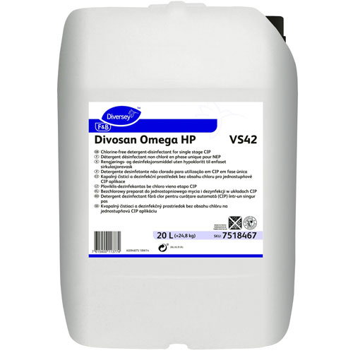 DI Divosan Omega HP VS42 - Dezinfectant pentru suprafete, 20L, Diversey