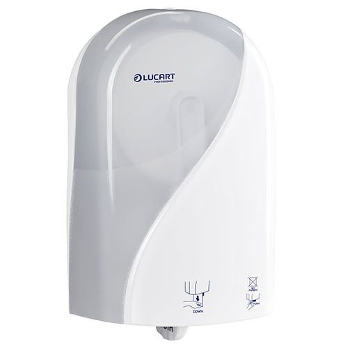 Dispenser autocut hartie igienica rola mini jumbo Identity, Lucart, alb