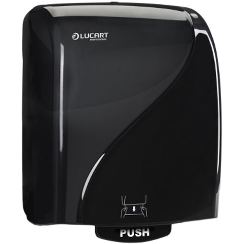 Dispenser prosoape de maini rola autocut Identity,  Lucart negru 