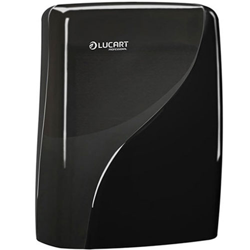 Dispenser prosoape maini pliate in M, Identity Slim, Lucart, alb negru 