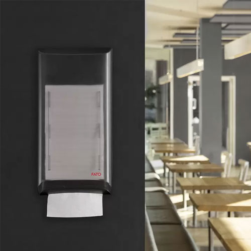 Dispenser servetele de masa 16x24 cm, negru, Fato Nap-By-Nap Counter