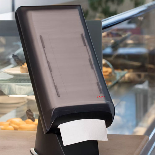 Dispenser servetele de masa 16x24 cm, negru, Fato Nap-By-Nap Tabletop