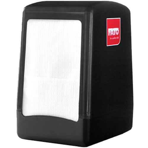 Dispenser servetele de masa 17x17 cm, negru, Fato