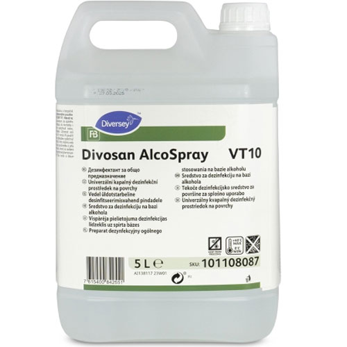 Divosan AlcoSpray VT10 - Dezinfectant suprafete, 5L, Diversey