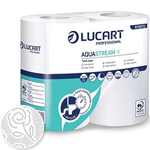 Hartie igienica rola standard, Aquastream 4, Lucart