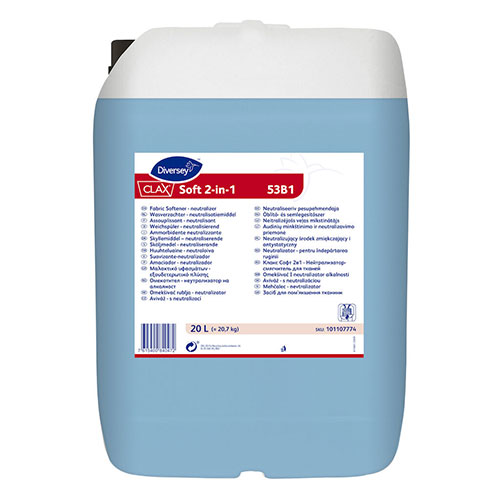 Neutralizator pH textile, Clax Soft 2in1 53B1, 20L, Diversey