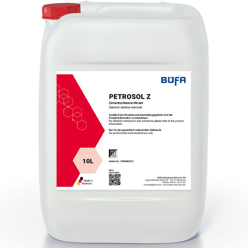 Petrosol Z - Solutie de indepartare a rezidurilor de ciment si rugina, 10L, Bufa