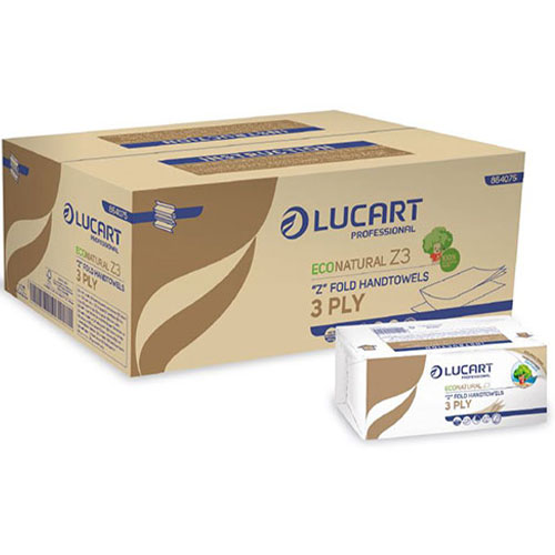 Prosoape de maini din hartie, pliate in Z, EcoNatural, Lucart