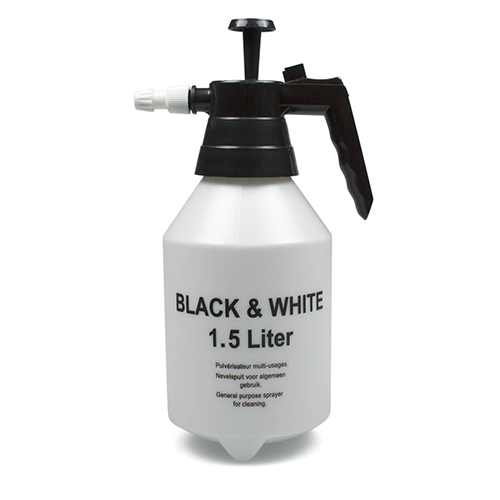 Pulverizator universal flacon 1.5 L, alb/negru, De Witte
