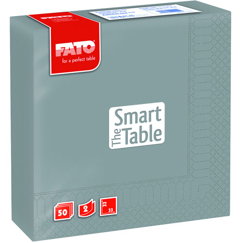 Servetele 33x33 cm 2 straturi, Smart Table, Fato gri 
