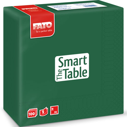 Servetele 38x38 cm 2 straturi, Smart Table, Fato verde-inchis 