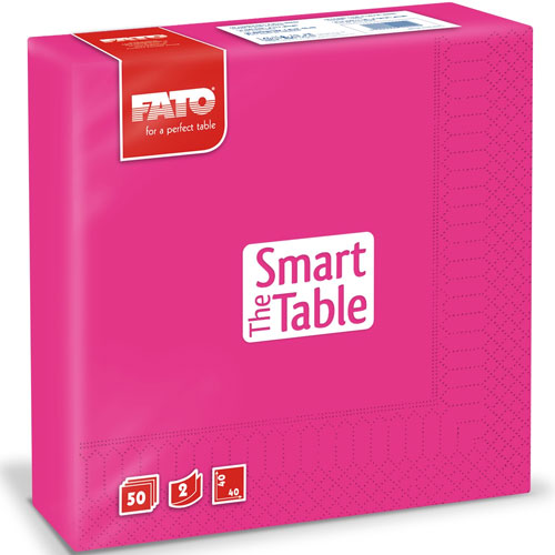 Servetele 40x40 cm 2 straturi, Smart Table, Fato fucsia 