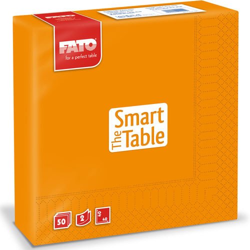 Servetele 40x40 cm 2 straturi, Smart Table, Fato portocaliu 