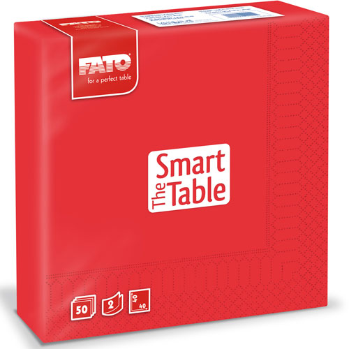 Servetele 40x40 cm 2 straturi, Smart Table, Fato rosu 