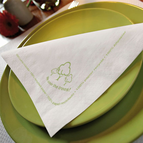 Servetele de masa 38 x 38 cm, Green we save the trees, Fato