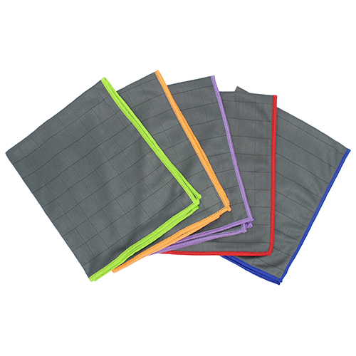 Set lavete microfibra Carbon 40 x 50 cm 5 buc/set, gri/ De Witte