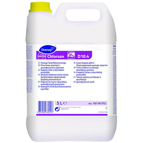 Suma Chlorsan - Detergent dezinfectant pe baza de hipoclorit de sodiu, 5L, Diversey