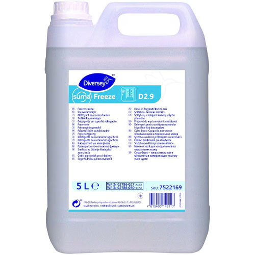 Suma Freeze D2.9 - Detergent pentru curăţarea camerelor frigorifice fără decongelare, 5L, Diversey