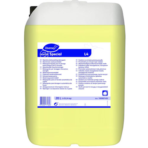 Suma Special L4 - Detergent lichid pentru spălarea automată a vaselor, 20L, Diversey