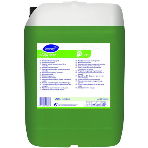 Suma Star - Detergent pentru spalarea manuala a vaselor, 20L, Diversey