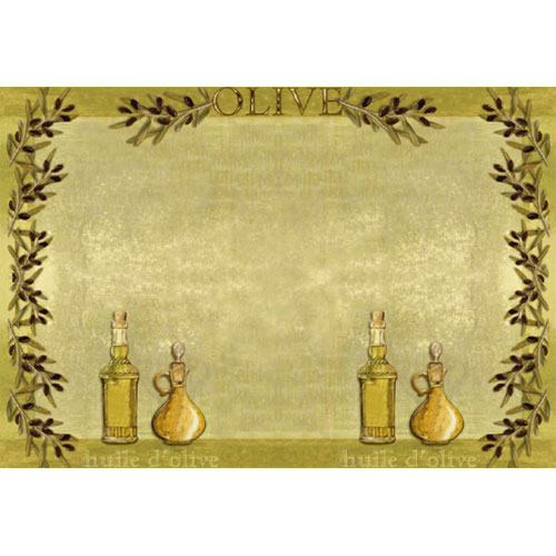 Suport farfurie din hartie 30 x 40 cm, Deluxe Huile d'olive, Fato
