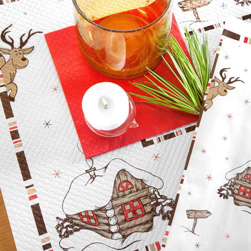 Suport farfurie (placemat) din hartie 30x40 cm, Baita, Fato