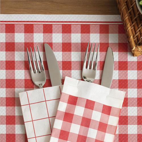 Suport tacamuri cu servetel, 38 x 38 cm, Snack, Fato