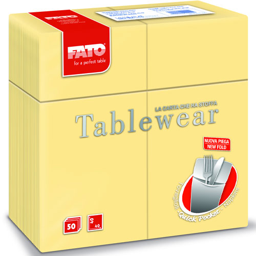 Suport tacamuri cu servetel din airlaid, 40x40 cm, Tablewear, Fato wood 