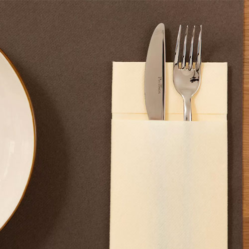 Suport tacamuri cu servetel din airlaid, 40x40 cm, Tablewear, Fato