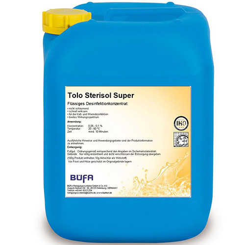 Dezinfectant lichid pe baza de clor activ, 24 kg, Tolo Sterisol Super, Bufa