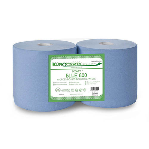 Rola hartie industriala Blue 800 EcoNet, Eurocarta