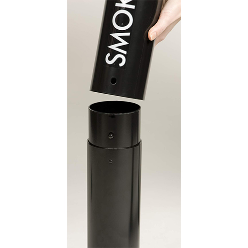 Scrumiera Pole, neagru, Rubbermaid