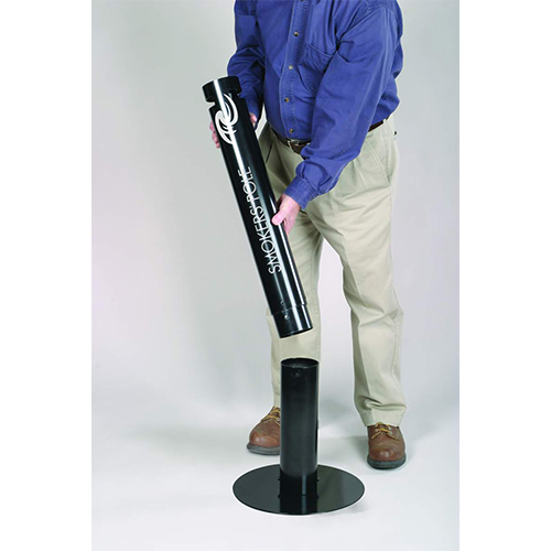 Scrumiera Pole, neagru, Rubbermaid