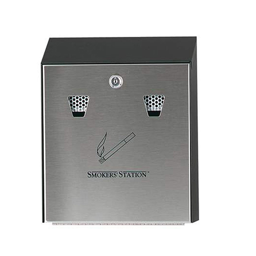 Scrumiera Smoker's Station, inox, Rubbermaid