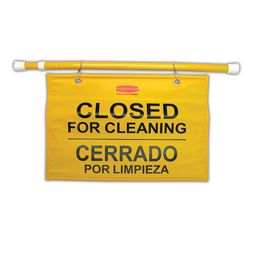 Semn avertizare suspendat multilingv 1 fata, Rubbermaid