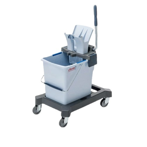 Carucior cu storcator UltraSpeed Pro Single, 25 L, gri, Vileda Professional