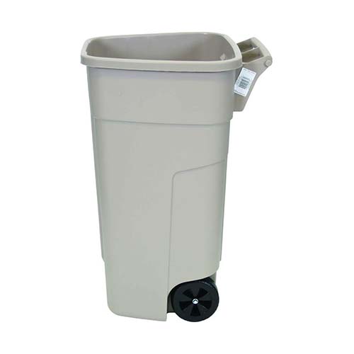 Statie colectare selectiva deseuri 3 x 100 L, bej, Rubbermaid