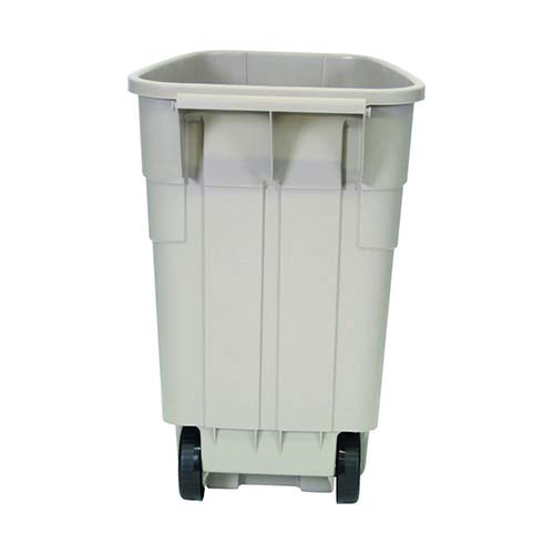 Statie colectare selectiva deseuri 3 x 100 L, bej, Rubbermaid