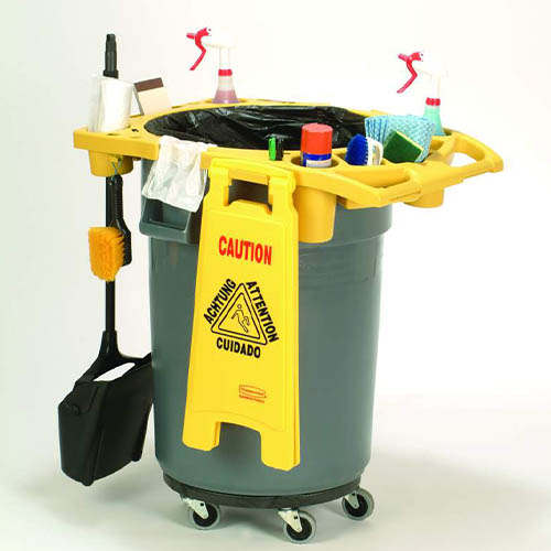 Suport accesorii container Brute 166.5 L, galben, Rubbermaid