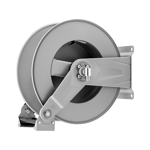 Tambur retractabil din inox pentru furtun 135 m, HR6400 600, Ramex