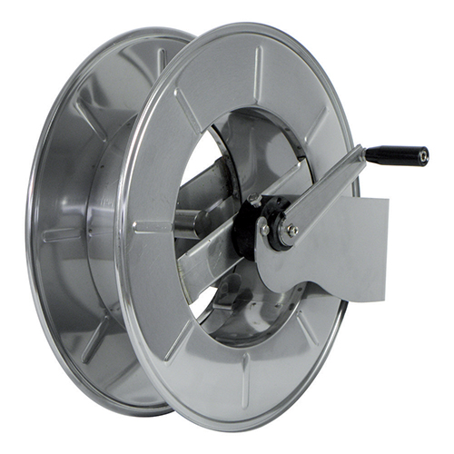 Tambur cu actionare manuala din inox pentru furtun 40-45 m, AVM9918 600, Ramex
