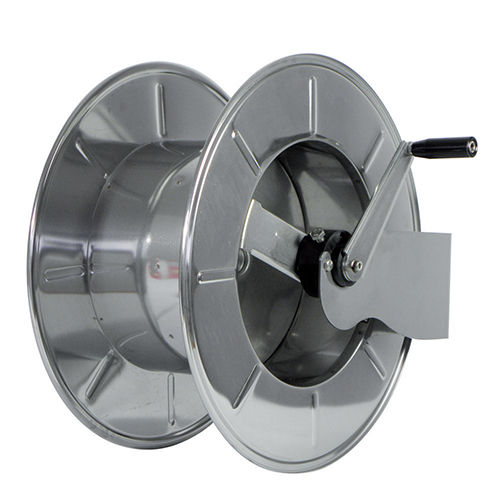 Tambur manual pentru furtun de inalta presiune pana la 150 m, 600 bar, RAMEX AVM 9920 600 inox aisi 304