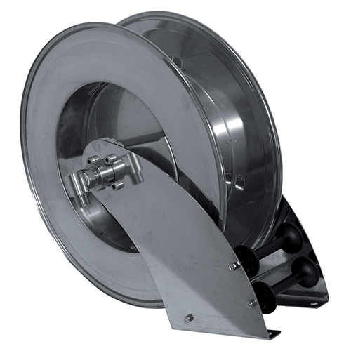 Tambur retractabil din inox pentru furtun 15 m, AV800, Ramex inox aisi 304