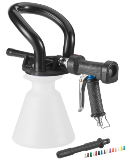 Pulverizator ergonomic cu jet spuma si pistol de presiune 2.5 L, Vikan alb 