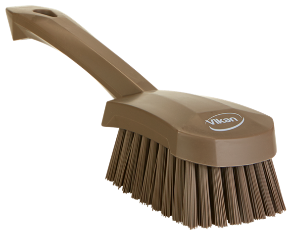 Perie cu maner scurt, peri duri, 270 mm,  Vikan 270 mm maro 