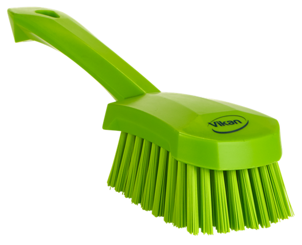 Perie cu maner scurt, peri duri, 270 mm,  Vikan 270 mm lime 