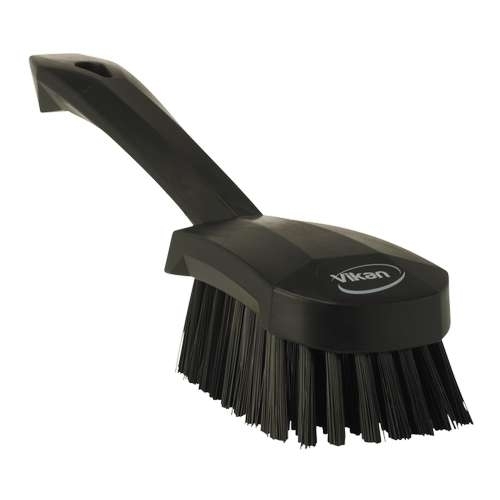 Perie cu maner scurt, peri duri, 270 mm,  Vikan 270 mm negru 